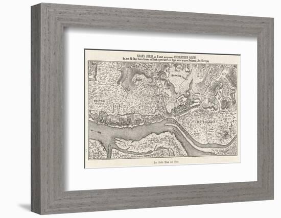 Kiev: The Oldest Known Map-null-Framed Photographic Print