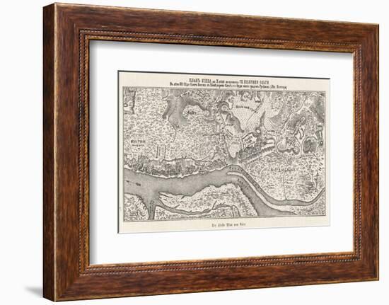 Kiev: The Oldest Known Map-null-Framed Photographic Print