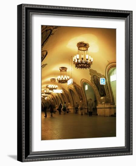 Kievskaya Metro Station, Moscow, Russia-Christopher Rennie-Framed Photographic Print