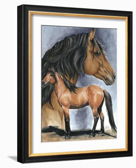 Kiger Mustang-Barbara Keith-Framed Giclee Print