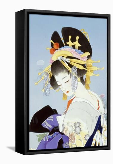 Kiku 12962 Crop 2-Haruyo Morita-Framed Stretched Canvas