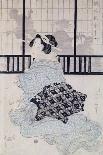 Seated Courtesan-Kikugawa Toshinobu Eizan-Framed Premier Image Canvas
