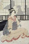 Seated Courtesan-Kikugawa Toshinobu Eizan-Framed Premier Image Canvas