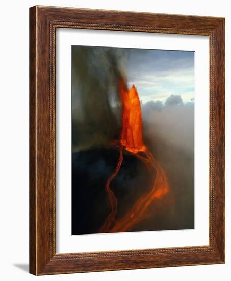 Kilauea Erupting-Douglas Peebles-Framed Photographic Print
