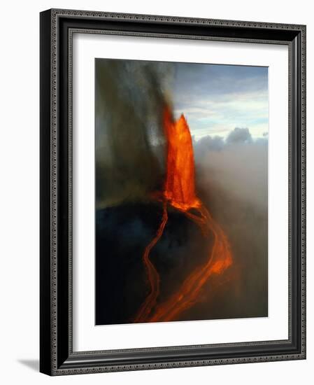 Kilauea Erupting-Douglas Peebles-Framed Photographic Print