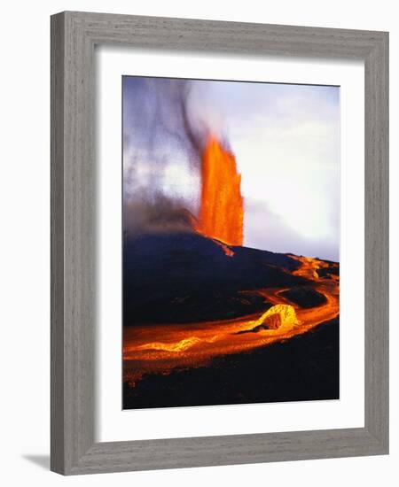 Kilauea Erupting-Douglas Peebles-Framed Photographic Print