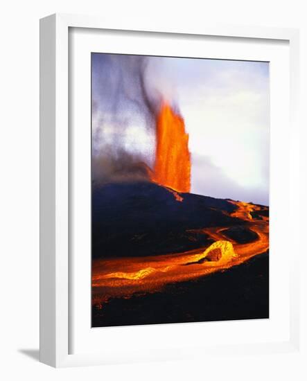 Kilauea Erupting-Douglas Peebles-Framed Photographic Print