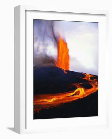 Kilauea Erupting-Douglas Peebles-Framed Photographic Print