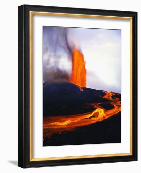 Kilauea Erupting-Douglas Peebles-Framed Photographic Print