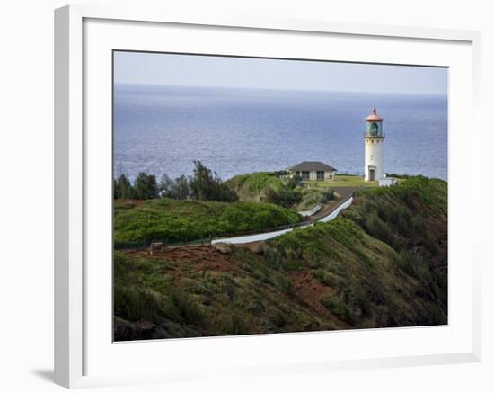 Kilauea Lighthouse, Kauai, Hawaii, USA-Charles Sleicher-Framed Photographic Print