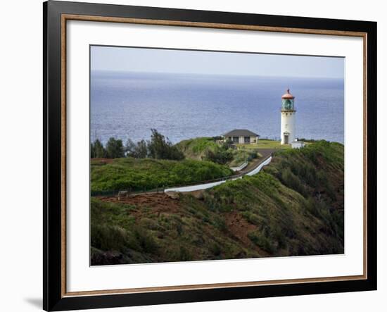 Kilauea Lighthouse, Kauai, Hawaii, USA-Charles Sleicher-Framed Photographic Print