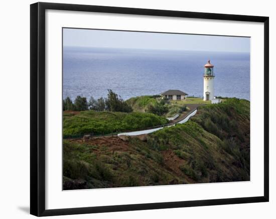 Kilauea Lighthouse, Kauai, Hawaii, USA-Charles Sleicher-Framed Photographic Print