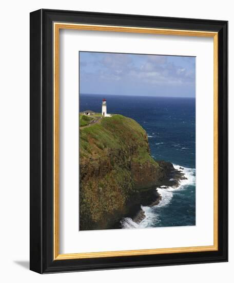 Kilauea Lighthouse Located on Kilauea Point on the Island of Kauai, Hawaii, USA-David R. Frazier-Framed Premium Photographic Print