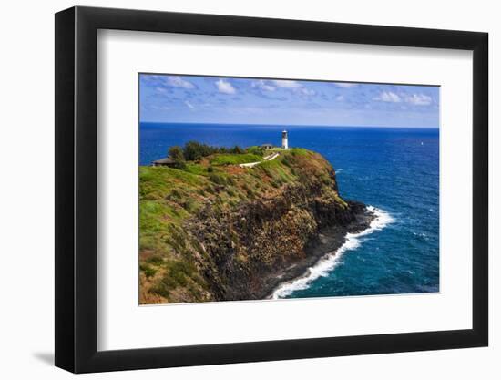 Kilauea Point Lighthouse, Kilauea National Wildlife Refuge, Island of Kauai, Hawaii, USA-Russ Bishop-Framed Photographic Print