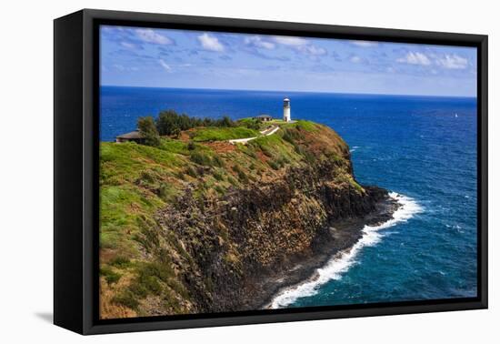 Kilauea Point Lighthouse, Kilauea National Wildlife Refuge, Island of Kauai, Hawaii, USA-Russ Bishop-Framed Premier Image Canvas