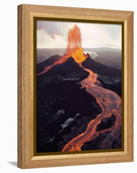 Kilauea Volcano Erupting-Jim Sugar-Framed Premier Image Canvas