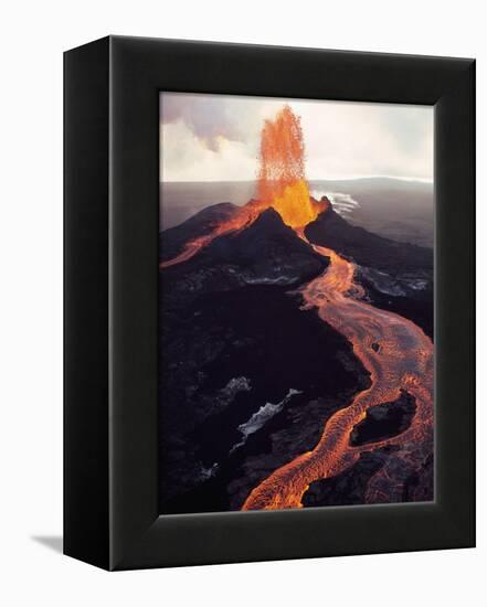 Kilauea Volcano Erupting-Jim Sugar-Framed Premier Image Canvas