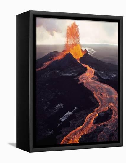 Kilauea Volcano Erupting-Jim Sugar-Framed Premier Image Canvas