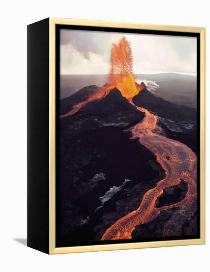 Kilauea Volcano Erupting-Jim Sugar-Framed Premier Image Canvas