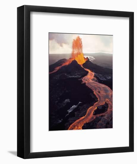 Kilauea Volcano Erupting-Jim Sugar-Framed Photographic Print