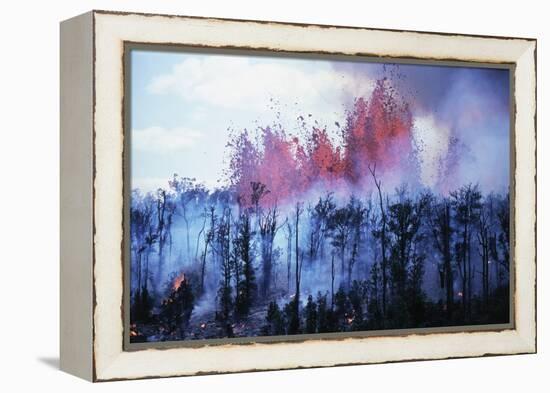 Kilauea Volcano Erupting-Bettmann-Framed Premier Image Canvas