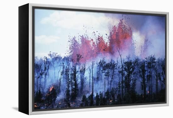 Kilauea Volcano Erupting-Bettmann-Framed Premier Image Canvas