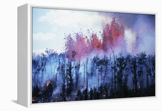 Kilauea Volcano Erupting-Bettmann-Framed Premier Image Canvas