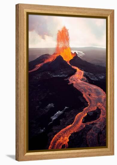 Kilauea Volcano Erupting-Jim Sugar-Framed Premier Image Canvas