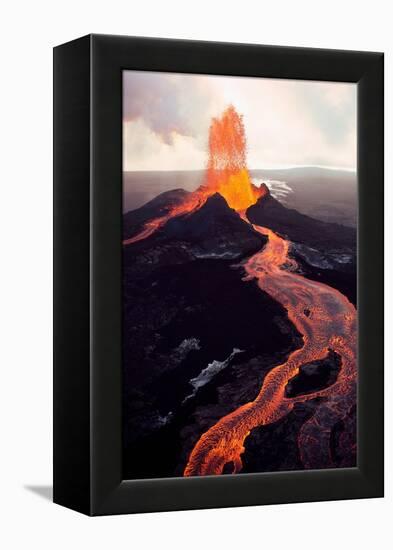 Kilauea Volcano Erupting-Jim Sugar-Framed Premier Image Canvas