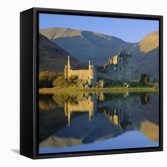 Kilchurn Castle Reflected in Loch Awe, Strathclyde, Scotland, UK, Europe-Roy Rainford-Framed Premier Image Canvas