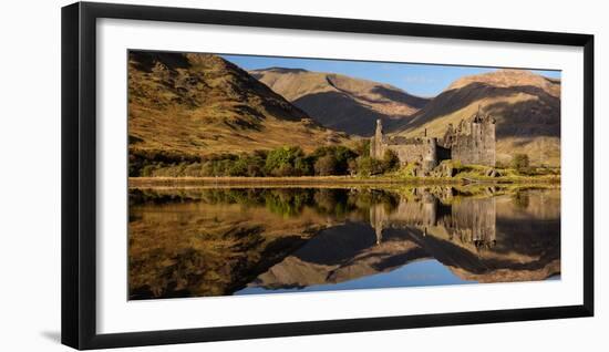 Kilchurn Castle Reflected in Loch Awe, Strathclyde, Scotland, United Kingdom, Europe-Karen Deakin-Framed Photographic Print