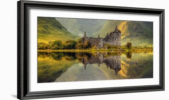 Kilchurn Castle Reflection in Loch Awe, Argyll and Bute, Scottish Highlands, Scotland-null-Framed Photographic Print