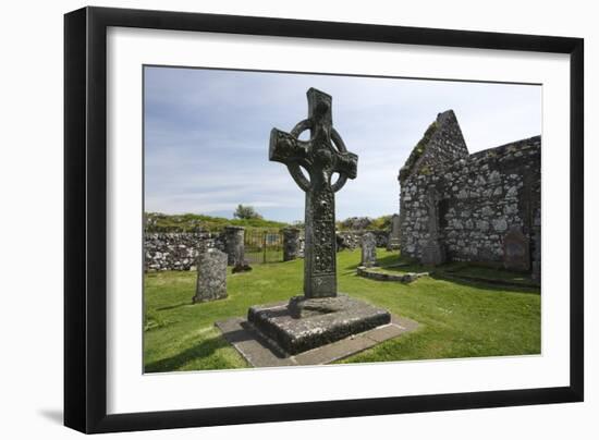 Kildalton Cross, Islay, Argyll and Bute, Scotland-Peter Thompson-Framed Photographic Print