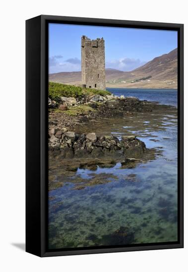 Kildavnet Castle, Achill Island, County Mayo, Connacht, Republic of Ireland, Europe-Carsten Krieger-Framed Premier Image Canvas