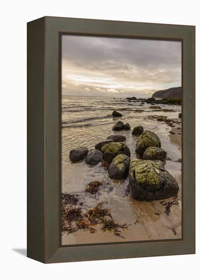 Kildonan shore, Isle of Arran, North Ayrshire, Scotland, United Kingdom, Europe-Gary Cook-Framed Premier Image Canvas