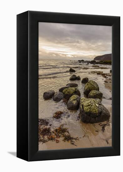 Kildonan shore, Isle of Arran, North Ayrshire, Scotland, United Kingdom, Europe-Gary Cook-Framed Premier Image Canvas