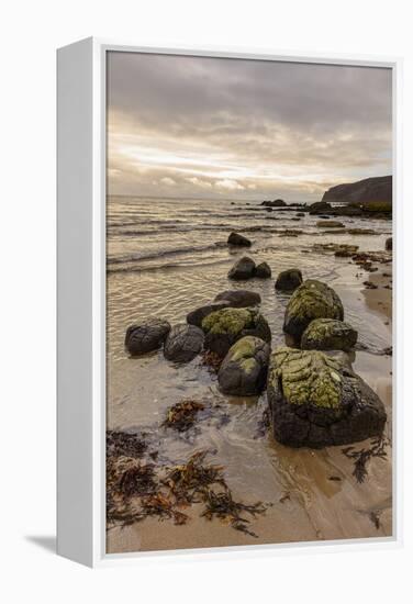 Kildonan shore, Isle of Arran, North Ayrshire, Scotland, United Kingdom, Europe-Gary Cook-Framed Premier Image Canvas