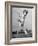 Kilgore Junior College Rangerette Marching with Her Baton-Joe Scherschel-Framed Photographic Print