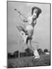 Kilgore Junior College Rangerette Marching with Her Baton-Joe Scherschel-Mounted Photographic Print