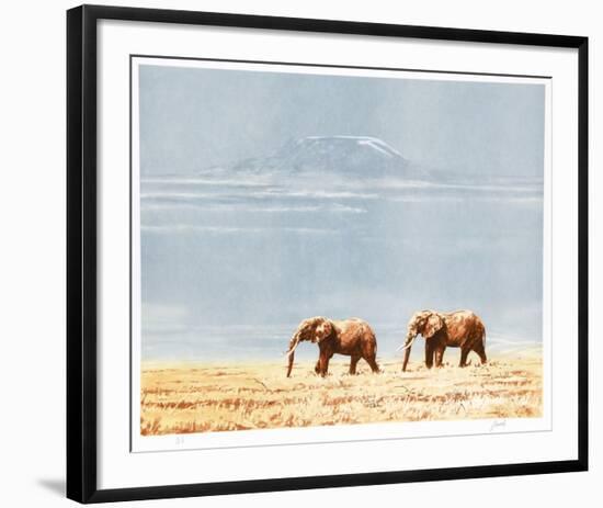 Kilimanjaro Elephants-Joseph Vance-Framed Collectable Print