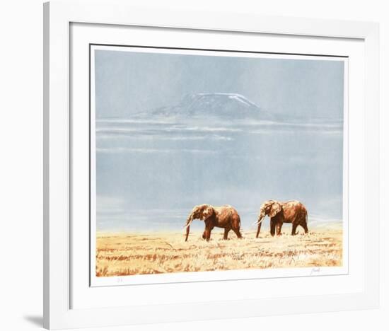 Kilimanjaro Elephants-Joseph Vance-Framed Collectable Print