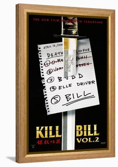 Kill Bill: Vol. 2, US Poster, 2004. © Miramax/courtesy Everett Collection-null-Framed Stretched Canvas