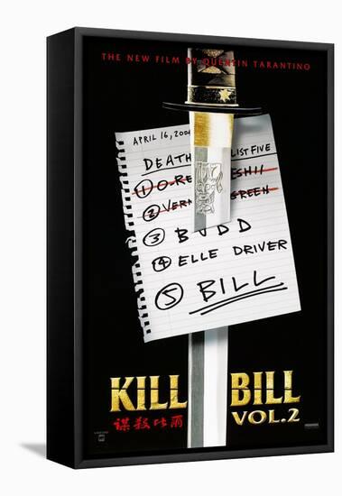 Kill Bill: Vol. 2, US Poster, 2004. © Miramax/courtesy Everett Collection-null-Framed Stretched Canvas