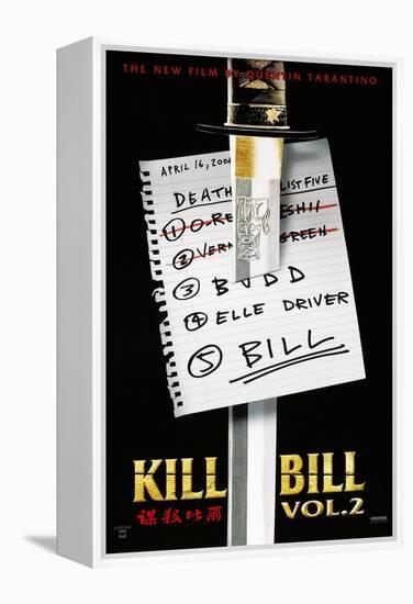 Kill Bill: Vol. 2, US Poster, 2004. © Miramax/courtesy Everett Collection-null-Framed Stretched Canvas