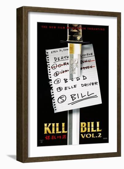 Kill Bill: Vol. 2, US Poster, 2004. © Miramax/courtesy Everett Collection-null-Framed Premium Giclee Print