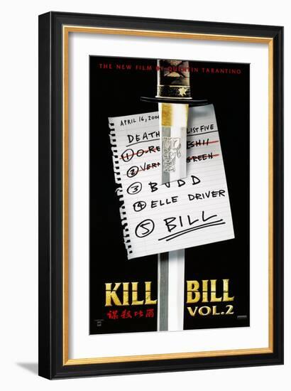 Kill Bill: Vol. 2, US Poster, 2004. © Miramax/courtesy Everett Collection-null-Framed Premium Giclee Print