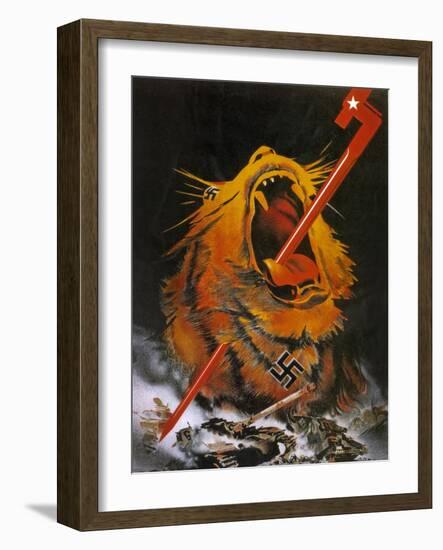 "Kill the Savage Beast!"1941-null-Framed Giclee Print