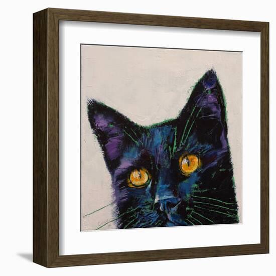 Killer Black Cat-Michael Creese-Framed Art Print