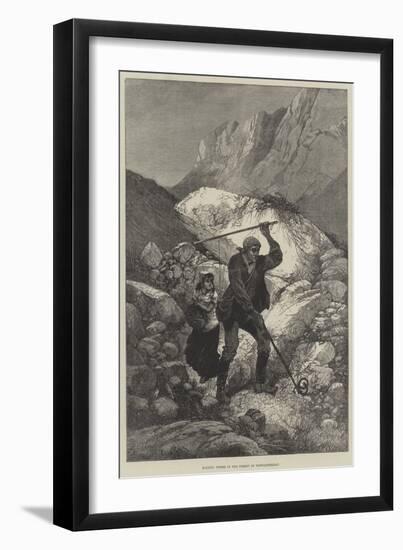 Killing Vipers in the Forest of Fontainebleau-Charles Auguste Loye-Framed Giclee Print