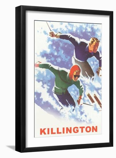 Killington Ski Poster--Framed Art Print